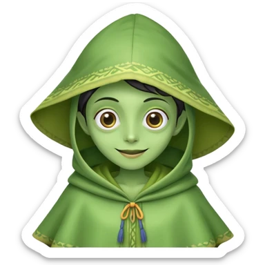 a colombian alien sticker