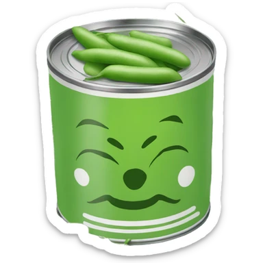 can with picture of green beans on the front sticker