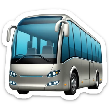 luxury future self driving bus auto vehicle sticker