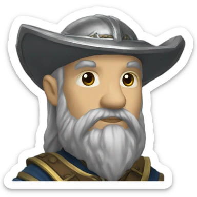 Old Hill dwarf cleric faction agent sticker