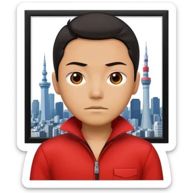 Tokyo in Money Heist, realistic sticker