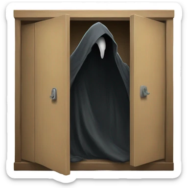Nazgûl going through a closet sticker