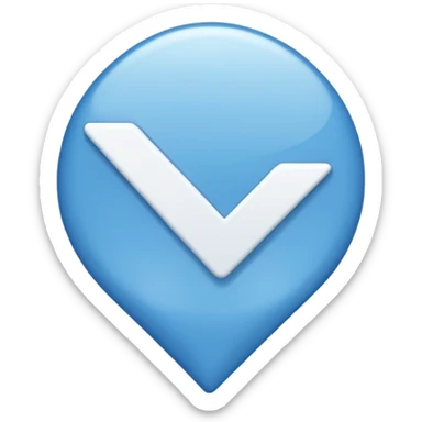 I want a verified emoji with the background all blue and inside there will be a stick "correct" in white".emoji sticker
