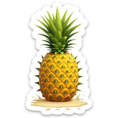 A pineapple’s hitting the gritty  sticker