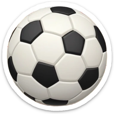 A mini football (futsal) ball placed on the court, with the goals and boundary lines visible in the background. The scene captures the fast-paced nature of the sport, with the compact indoor court and a focus on the ball ready for action. sticker