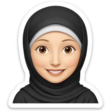 55 yaş başörtülü teyze sticker