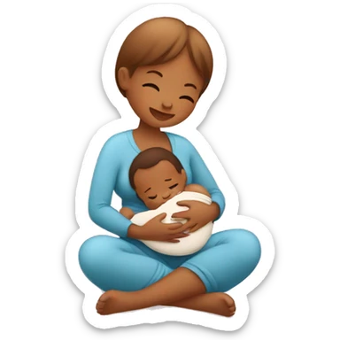 Little breastfeeding baby  sticker