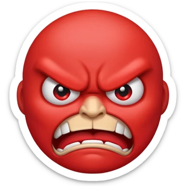 Hell no emoji sticker