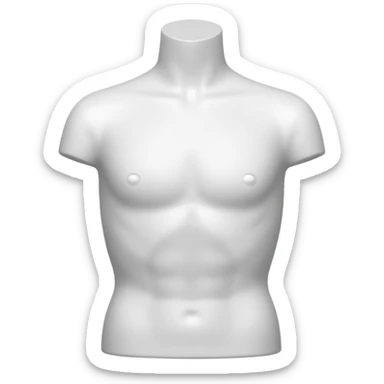 mannequin torso for male sticker