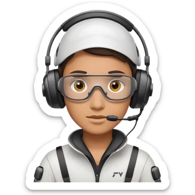 A fpv drone racer sticker