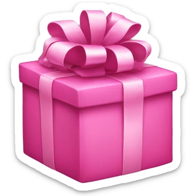 Pink presents sticker