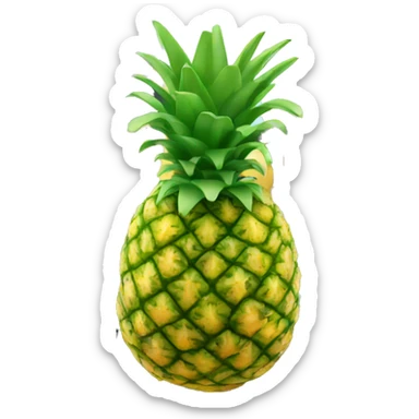 pineapple mix with a train sticker