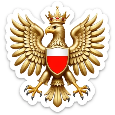 Polish eagle emblem
 sticker