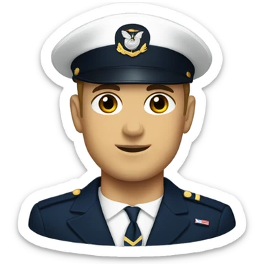 Navy sailor blues uniform sticker