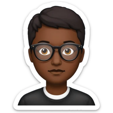 ponle unas gafas negras sticker