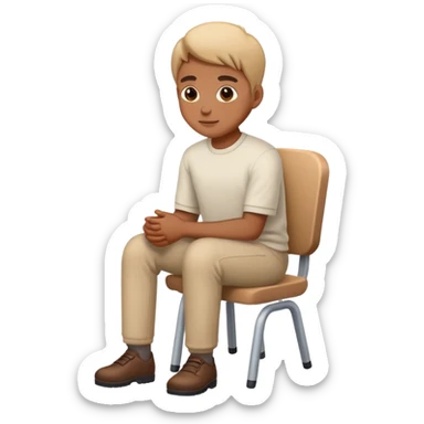 somebody sitting down sticker