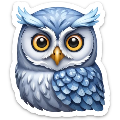 🦉 le mm hibou mais glacé  sticker