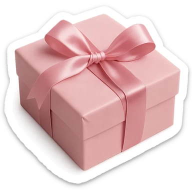 pink gift box sticker