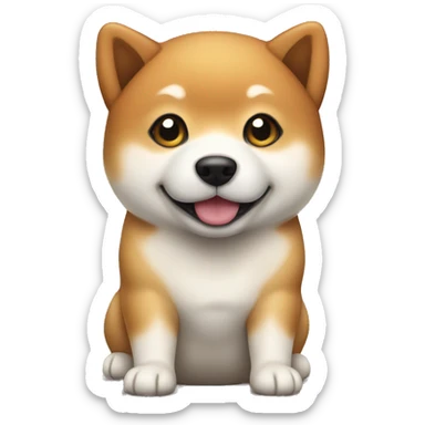 Shiba inu puppy sticker