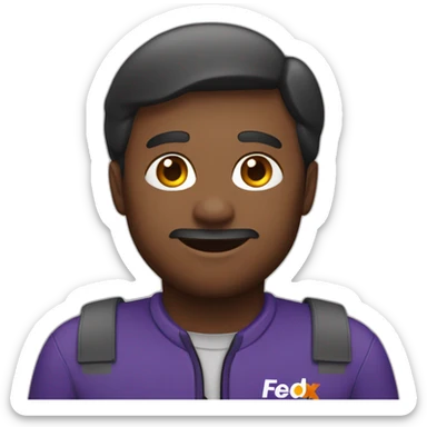 FedEx delivery driver sticker