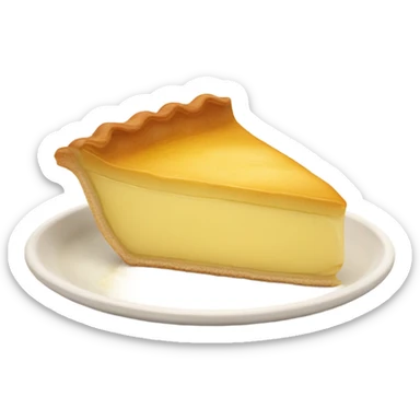 a slice of custard pie sticker