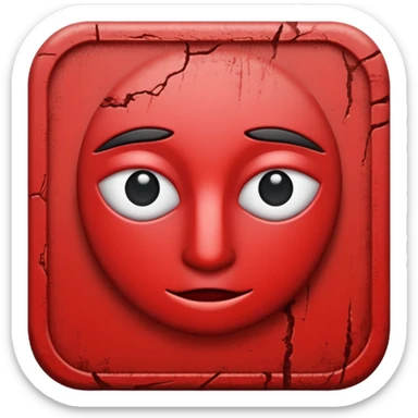 Symbol of sacrifice in berserk in red colour sticker