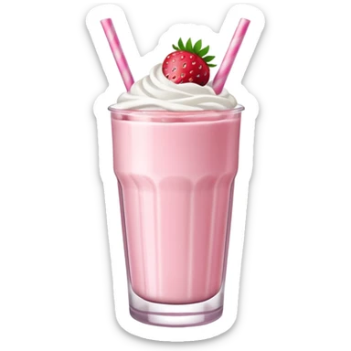 Milkshake çilekli sticker