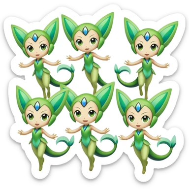 Celebi-Meloetta-Uxie-Mezprit-Azelf-fusion sticker