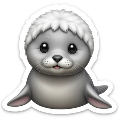 A super super cute seal sticker