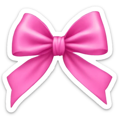 bow pink sticker