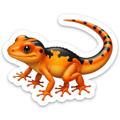Newt, Amphibians. sticker