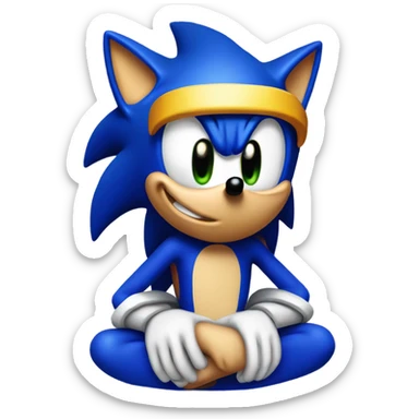 sonic making an i don’t know expression sticker