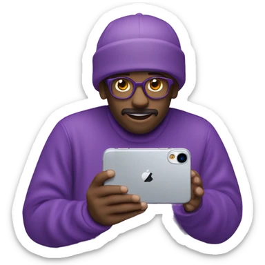 iPhone 14 purple pro max sticker