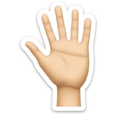 deux mains levant l'index pour faire un sign sticker