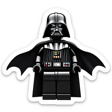 Lego Darth Vader’s seriously dusty disturbing disgusting ghostly haunted horror dream mansion  sticker