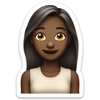 hyperpigmentation girl sticker