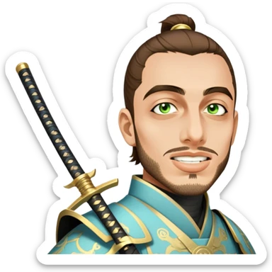 Elegant Samurai sticker