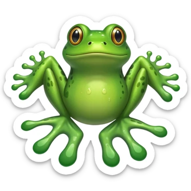 Patita de rana  sticker
