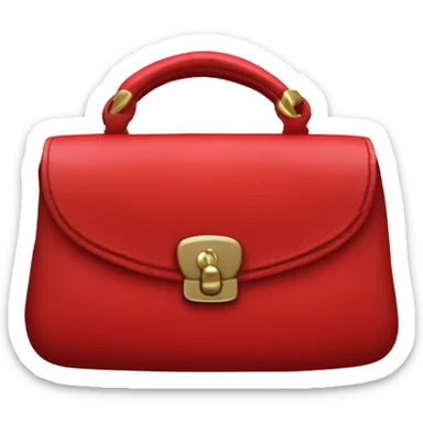 a red y2k purse thats made of leather and it sais pUKe in big fat leather on the front sticker