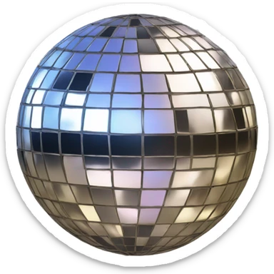 Disco ball sticker