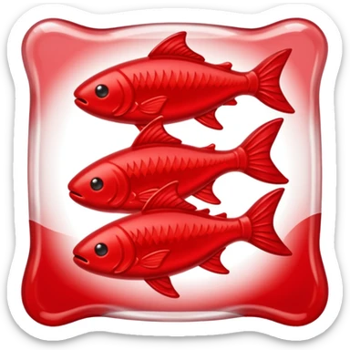 swedish fish candy sticker