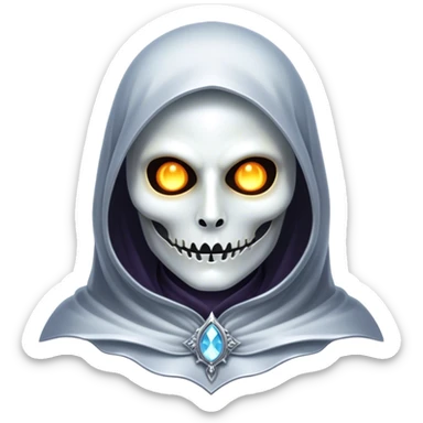 Full view, Cinematic and Ultra realistic 32k HD hauntingly beautiful specter with Balanced features, highly detailed, glowing with silver light, high shine, remembrance, a painting of white silver, fanciful, enchanting. The image is so lifelike it could leap off the canvas at any moment sticker