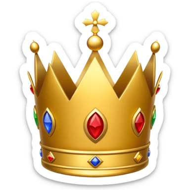 Una corona y que abajo diga royal sticker