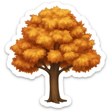 autumn tree sticker