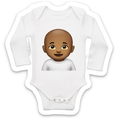 baby in long sleeve bodysuit sticker