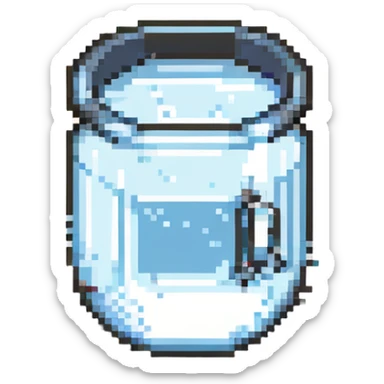 A glass of water sticker