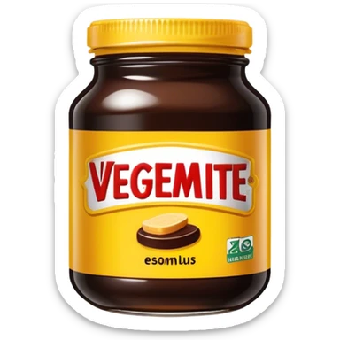 a jar of vegemite sticker