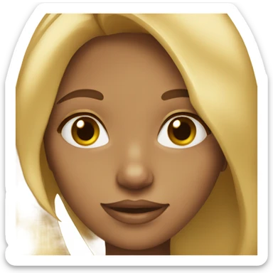 Honey blonde girl sticker