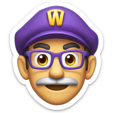 Waluigi sticker