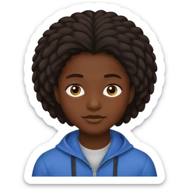 With a 4c hair sticker